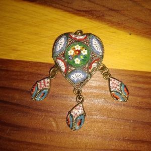 Vintage Micro Mosaic Pendant